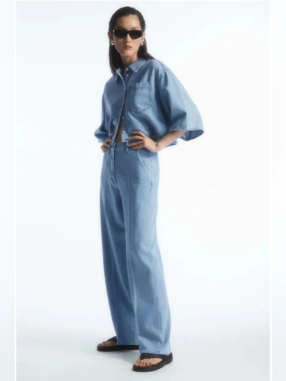 NWT COS Straight-Leg Denim Trousers. Size 12